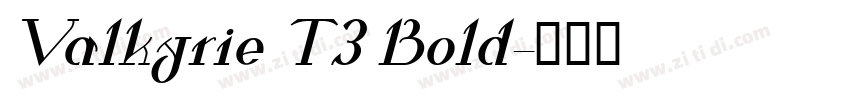 Valkyrie T3 Bold字体转换